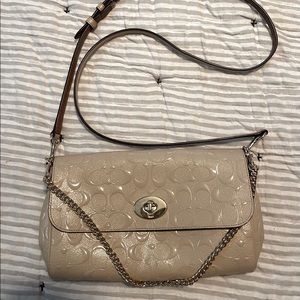 Cream Coach Crossbody